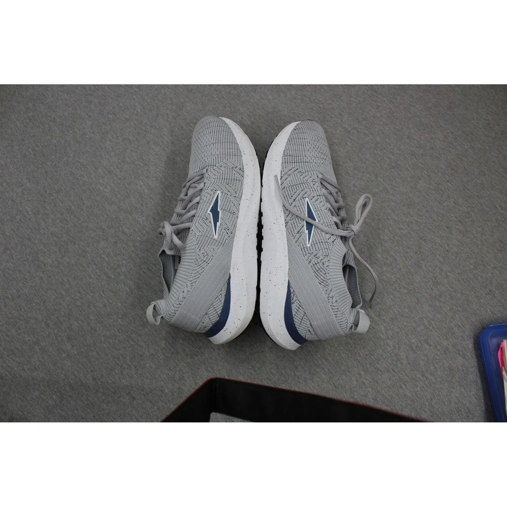 Avia Shoe Men 11.5 Gray Knit Running Sneaker MNAV24AC005 Athletic‎ Comfort